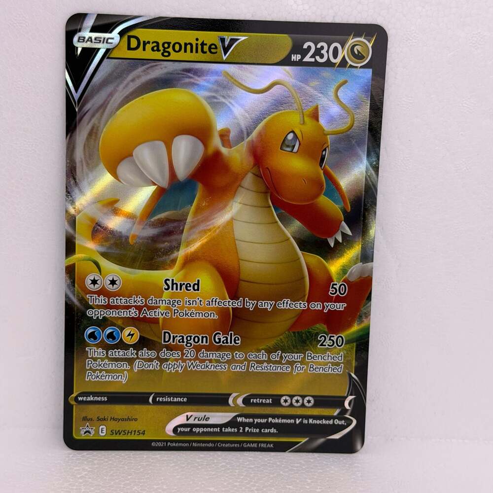 Pokemon Dragonite V SWSH154 Black Star Promo Oversized Jumbo Card